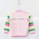 Girls Handmade Flower Design Knitted Sweater Cardigan thumbnail-2