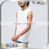High Quality Comfortable Cotton Gym White Mens Singlet Casual Vests thumbnail-1