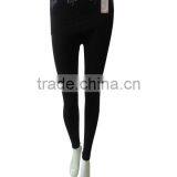 Black Full Length Elastic Seamless Women's Underwear Sexy Ladies' Leggings thumbnail-1