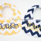 Personalized Seersucker Monogrammed Bib thumbnail-1