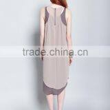 2015 Fashion Sleeveless Round Neck Lady Dress Design thumbnail-3
