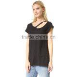 Short Sleeve Wholesale Cotton t Shirt Plain Women Simple Clothing thumbnail-3