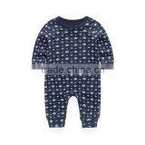 Wholesale Long Sleeve 100% Cotton Baby Romper Jumpsuit thumbnail-4