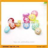 Fashion Cheap 14mm Children Smile Colored Resin Decorative Clothing Garment Buttons thumbnail-1