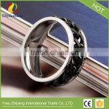 Fashion Stainless Steel Three Color Rotating Chain Ring Can Adjustable thumbnail-4