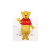 Fur Winnie The Pooh Bear Mascot Costume Christmas Party Dress