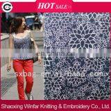 Single Jersey DTY Knitting Spandex Printed Polyester Fabric for Lady Dress Garment thumbnail-1
