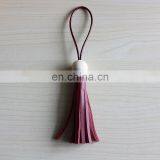Genuine Leather Accessories Log Beads Pure Handmade Korean Wax Rope Pendant thumbnail-2