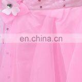 Pink Classy Baby Girls Party Wear Frock Dress Floral Applique for Kids thumbnail-3