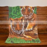 Promotional Custom Print Beach Towel China Factory Cotton Velour Reactive Print Beach Towel Pareo