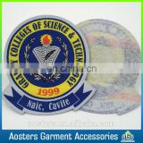 wholesale custom private woven patches school uniform logo name badge
