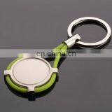 CE Certificated Factory Plastic Silicone Round Shape Key Chain Silicone Bracelet Key Ring