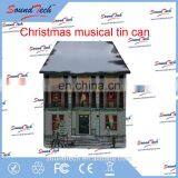 High Quality LED Fiber Optics Light up Christmas Musical Tin Can thumbnail-1