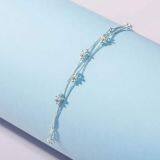 925 Silver CZ and Citrine Classic Tennis Bracelet Jewelry thumbnail-2