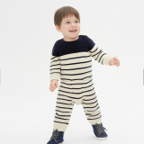 100% Super Soft Organic Cotton Jersey Baby Jumpsuit, Children's Cotton Pajamas in Stock thumbnail-5