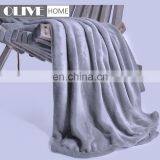 Lightweight 200 GSM Cozy Plush Microfiber Flannel Fleece Blanket Throw Blankets For Sofa thumbnail-3