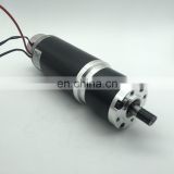 63mm high torque low rpm electric dc planetary gear motor with power off brake and optical encoder