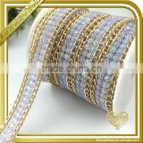 2016 Factory Direct sale Wholesale rhinestone trim by the yard FHRS-058