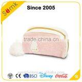 Rabbit Shape Rose Red Plush Ladies Fashion Travel Cosmetic Bag Quality Choice thumbnail-3