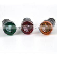 22mm AD16-22SM Flash LED Alarm Indicator Light Signal Lamp LED Active Buzzer Beep Indicator DC 12V 24V AC 110V 220V thumbnail-5