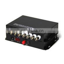 1 Pair Single Mode Single Fiber Desktop 8 Channel Video Media Converter