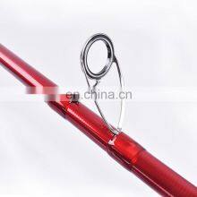 Amazon 4.2m Lure Weight 100-200g KW&CR Guide Ring Pure Carbon Beach Fishing Poles Red Color Surf Casting Rod thumbnail-3