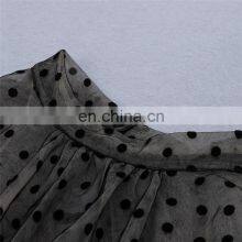 Платье из синтетической кожи с воротником-стойкой, сетчатыми точками, длинными рукавами, сексуальным стилем, подходящее для вечеринок в клубе и стесняющего тела thumbnail-4