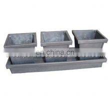 Galvanized Luxury Planters thumbnail-1