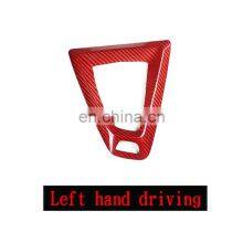 RHDLHD Real Red Carbon Fiber Car Gear Shift Frame Trim For BMW M3 M4 F80 F82 F83 2014-2018 Right Left Hand Drive Red Accessories thumbnail-3