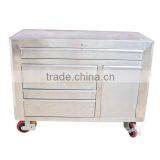 8-Drawer Roller Cabinet With Wheels Stainless Steel Tool Box AX-3112-1 thumbnail-1