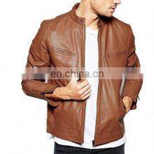 Fashion Men Black Lamb Leather Jacket/men Leather Jackets/Pakistan Leather Jackets Plus Size thumbnail-3