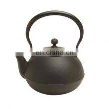 Japanese Tetsubin Tea Kettle Cast Iron Teapot With Stainless Steel Infuser Black thumbnail-5