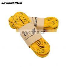 Colorful 1cm 1.2cm Premium Waxed Hockey Skate Laces With Polyester Fiber, Cotton Materials