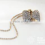 2015 New Product Cute Bowknot Pendant Necklace China Jewelry Wholesale thumbnail-1