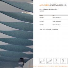 Customize Design PET Acoustic Ceiling Tile Soundproof Panel Fire Retardant NRC 0.85 thumbnail-2