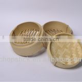 Hot-sell and Eco-friendly Round Bamboo Steamer for Dim Sum