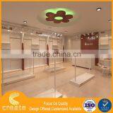 Guangzhou Factory OEM/ODM MDF Wood Wall Designs Children Clothes Showcase for Shop Kiosk thumbnail-3