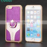 Double Color Cell Phone Leather Case for IPhone 6S With Ring Holder thumbnail-1