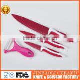 as seen on tv product color ceramic coated kitchen knife with suitcase