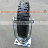 8" Pneumatic Rubber Castor / Fixed Caster and Swivel Caster thumbnail-3