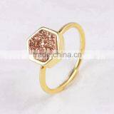 Druzy Ring 925 Sliver Ring Titanium Druzy Ring thumbnail-4