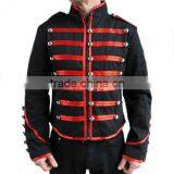 MILITARY PARADE JACKET GOTH WITH SATIN TRIM thumbnail-3