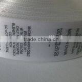 Custom Garment Printed Satin Ribbon Care Label thumbnail-2