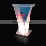 Frosted Color Acrylic Podium With Different Color, Clear Acrylic Podium With RGB Light thumbnail-3