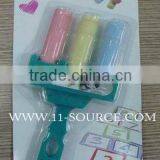 3 Colored Dustless Chalk With Holder