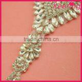 High Quality Sew On Dress Wholesales Crystal Applique WRA-790 thumbnail-3