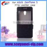 PU leather phone cover for ASUS Zenfone 5, Phone cover with front cover