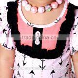 2016 Bahy Girls Pink Arrows Bib Tank Top With Ruffle Shorts,4th of July Boutique Outfit thumbnail-4