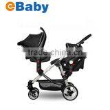 3 In 1 Twins Baby Stroller With Car Seat,Double Baby Stroller/pram,Before and After Sitting Quality Choice