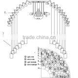 Modern Chrome Finished Bowl Shaped Pendant Chandelier thumbnail-5